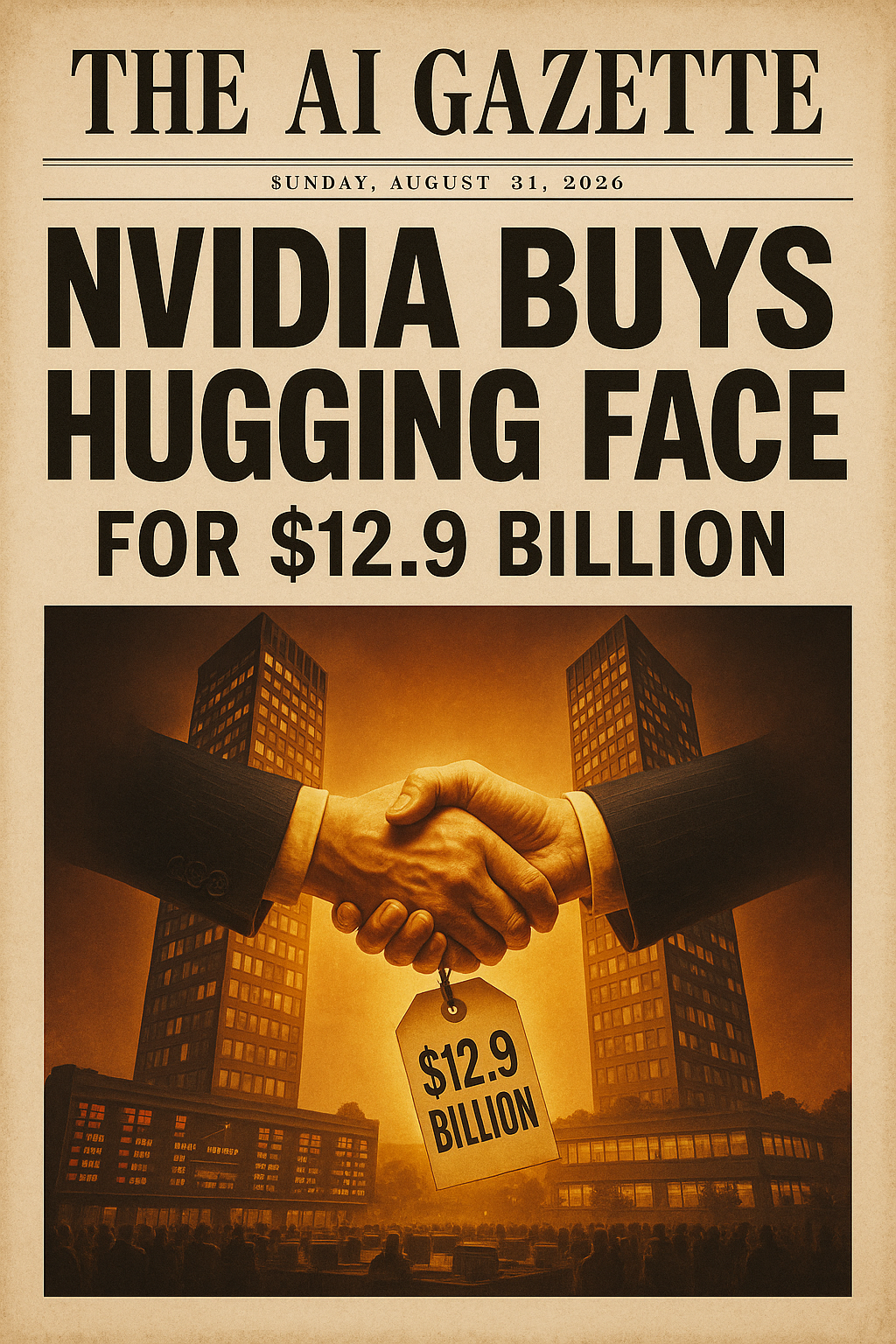 NVIDIA BUYS HUGGING FACE — FOR $12.9 BILLION